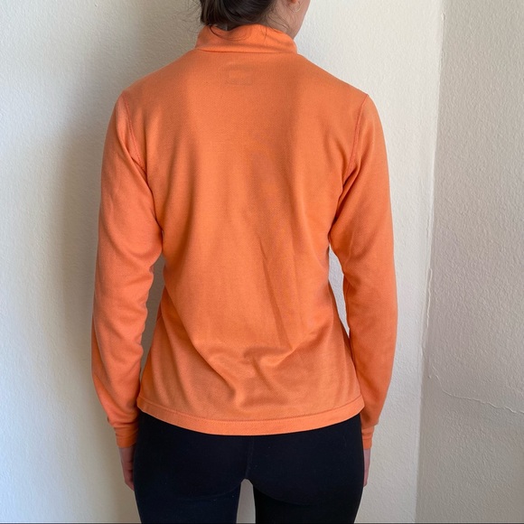 NORTH FACE light orange 1/4 zip running jacket - Picture 2 of 7